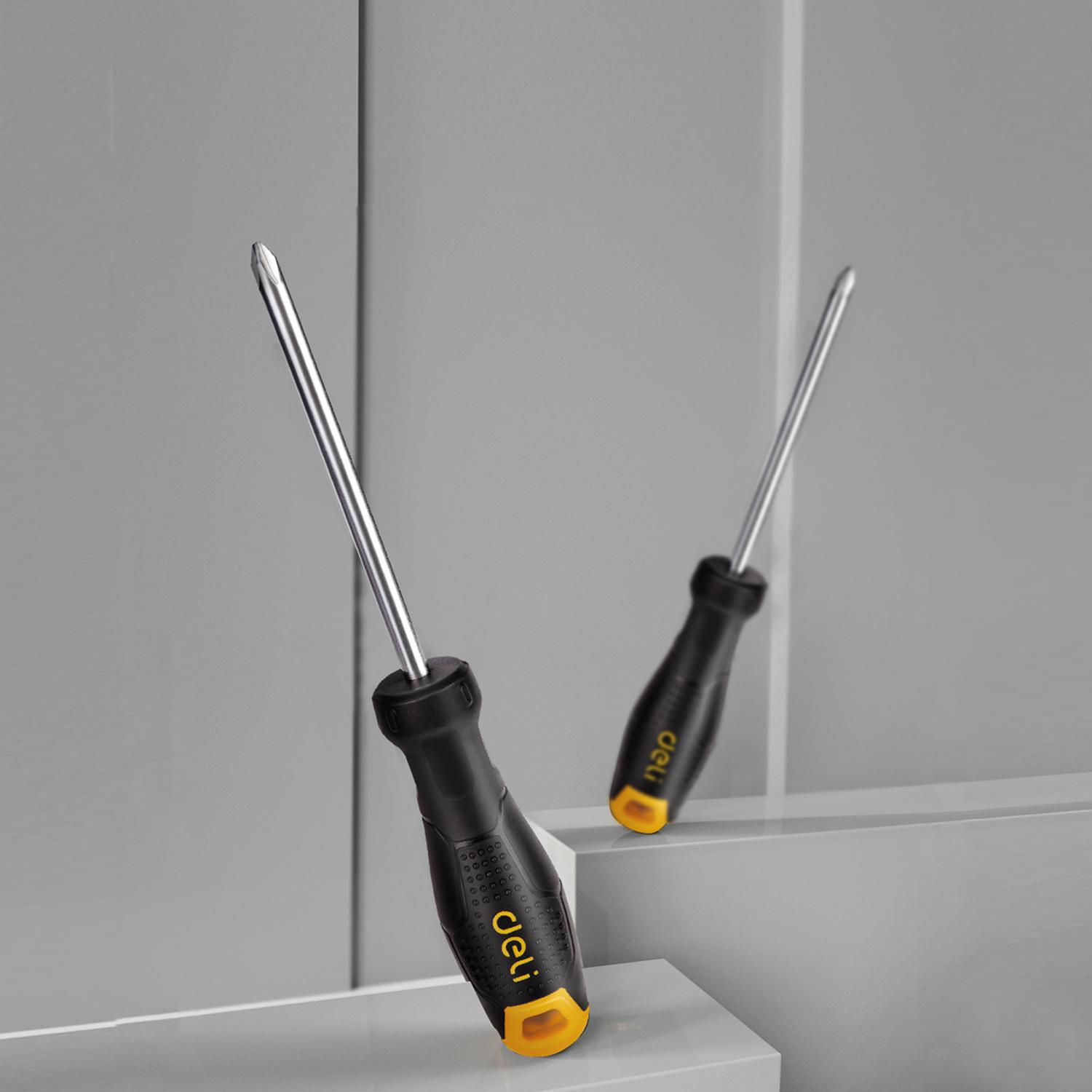 Thumbnail - Deli Tools, Schraubenzieher, Philips Screwdriver PH2x150mm EDL626150 (black) (Phillipps-Kreuzschlitz (PH))