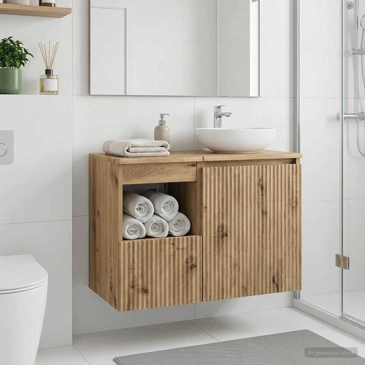 Produktbild vidaXL Badezimmerschrank (44.50 x 30 x 50 cm)