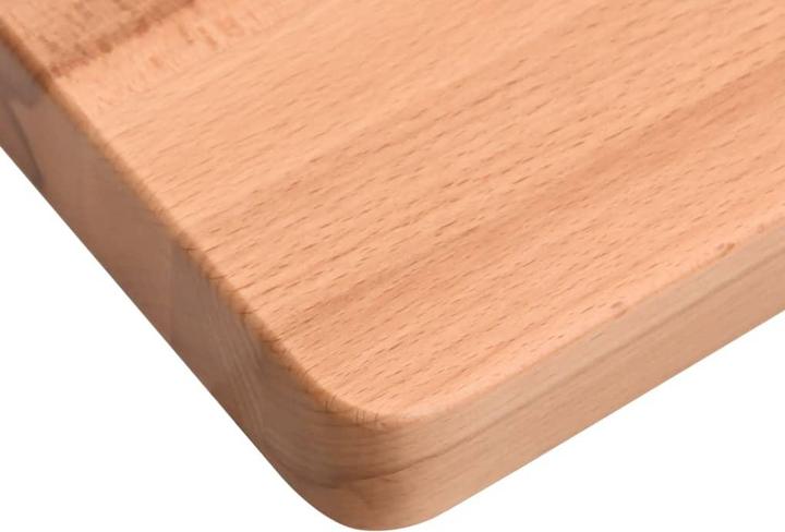 Actual product image vidaXL Schreibtischplatte 100x(55-60)x1,5 cm Massivholz (100 x 100 cm)