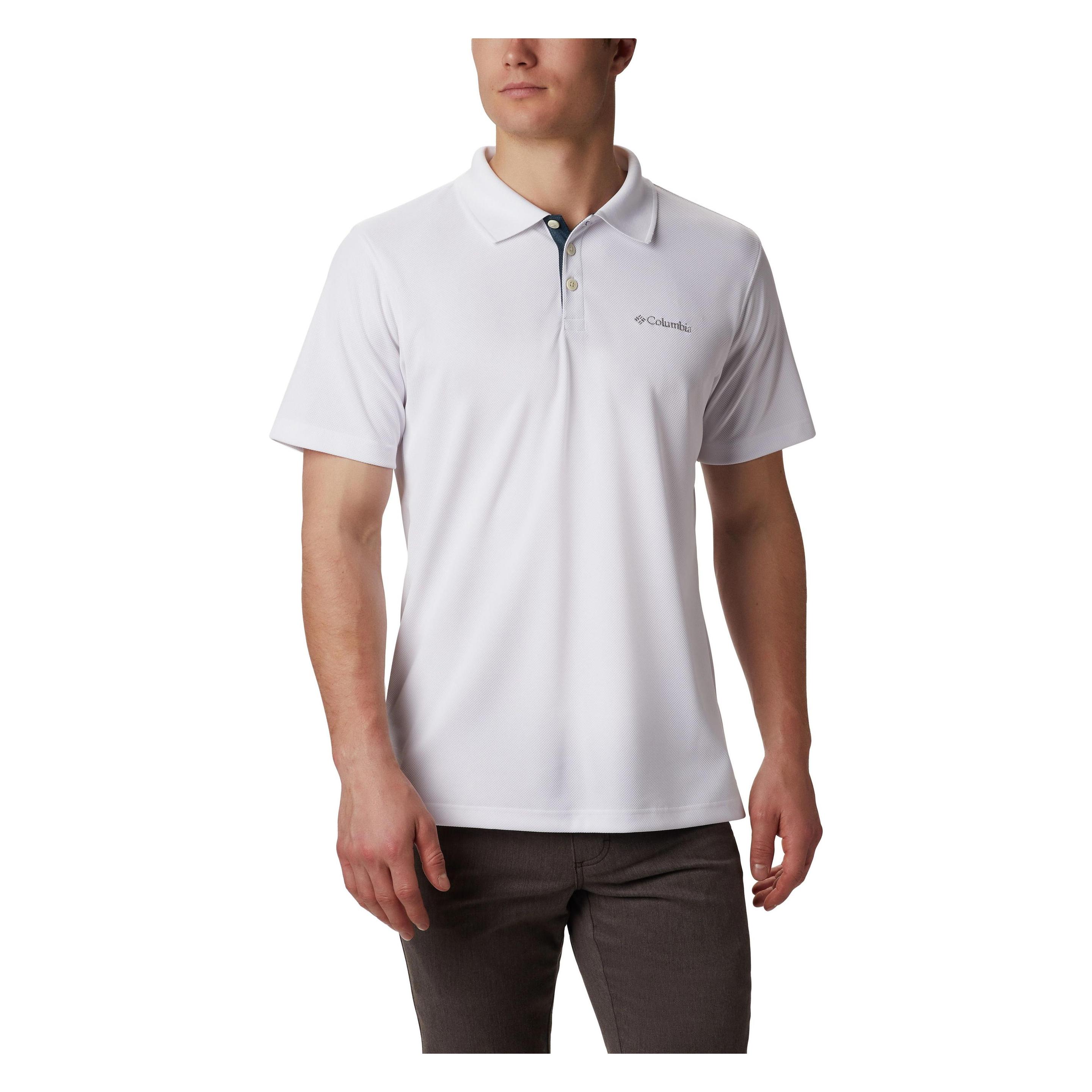Columbia, Herren, Sportshirt, Utilizer Polo Mit Sonnenschutz Für Männer (M), Weiss, M