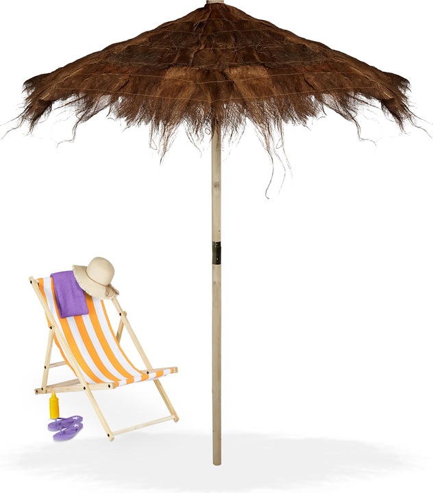 Actual product image Relaxdays Hawaiian parasol (2.15 m)