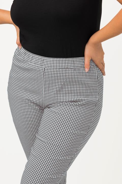 Produktbild Ulla Popken 7/8-Bengalinhose Sienna, Vichykaro, hochelastisch (56)