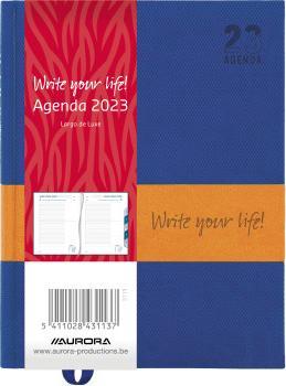 Produktbild Aurora Agenda Largo de luxe 2023 3113 (assortiert), 1T/S, ML 16.5x21cm (16.5 x 21 cm, 1 Monat / 2 Seiten)