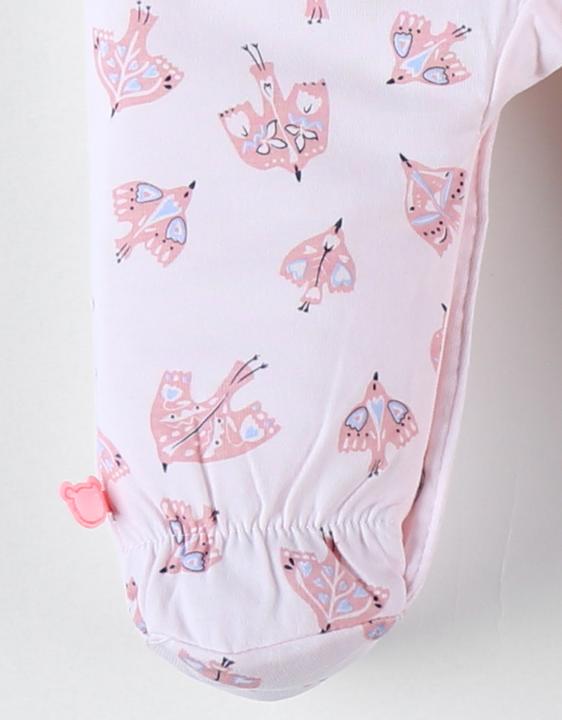 Immagine prodotto Noukies Tutina in jersey con uccelli rosa taglia 80 (80)