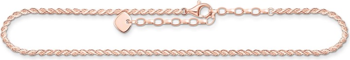 Actual product image Thomas Sabo Anklet rose gold (925 sterling silver, 750 rose gold plating, 27 cm)