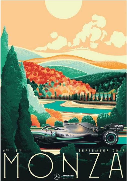 Produktbild Zoom Poster Monza Formel 1 (30 x 40 cm)
