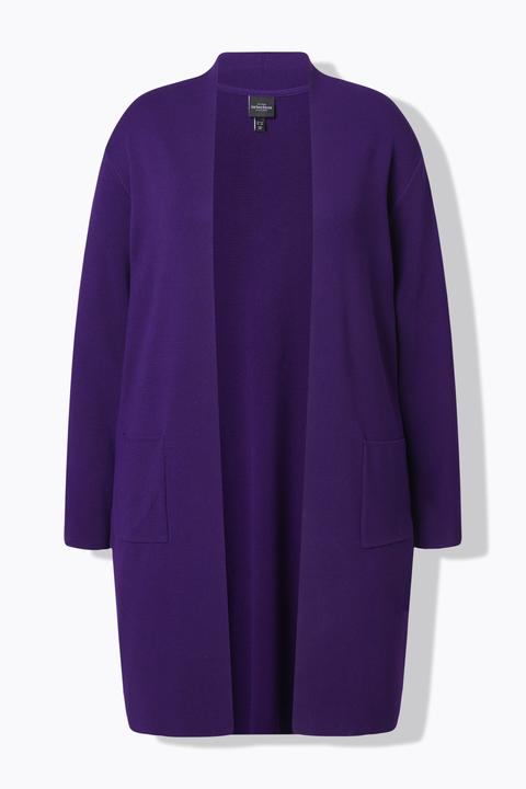 Produktbild Ulla Popken Strickjacke, lange, offene Form, weicher Feinstrick (58)