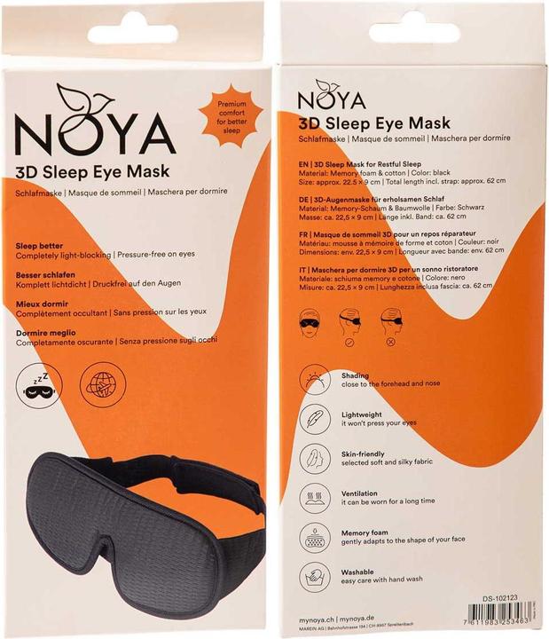 Actual product image Noya 3D eye mask (Sleeping mask)