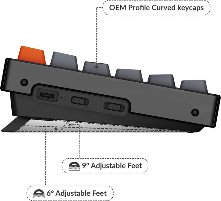 Image du produit Keychron K4 (CH, Sans fil, Filaire)