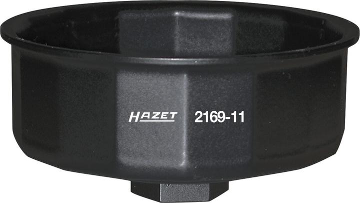 Actual product image HAZET Oil filter wrench 2169-11 ∙ Square, hollow 12.5 mm (1/2 inch) ∙ Outside 14-point profile ∙ 97…