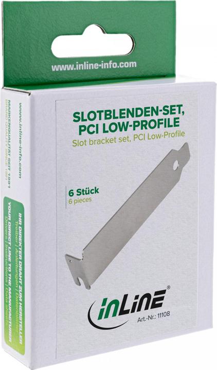 Produktbild InLine Kartensteckplatz-Füllplatte (Packung mit 6)
