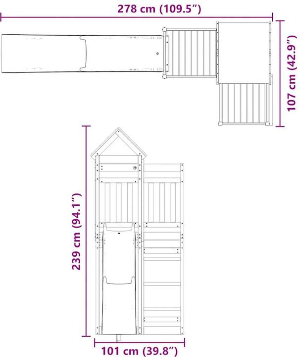 Produktbild vidaXL Spielturm