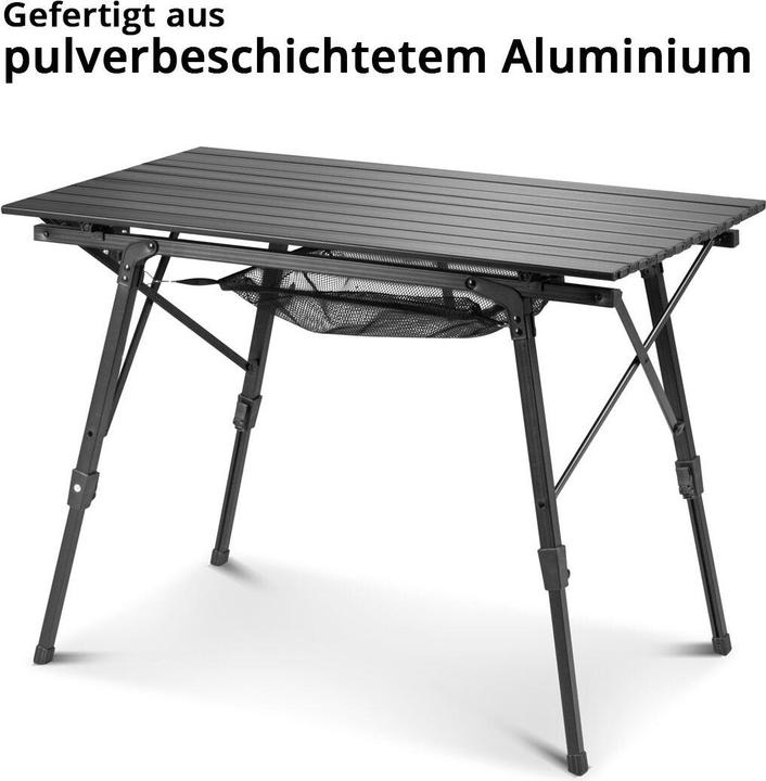 Produktbild Stahlwerk Campingtisch CT-30 ST Faltbarer und höhenverstellbarer Alu-Klapptisch