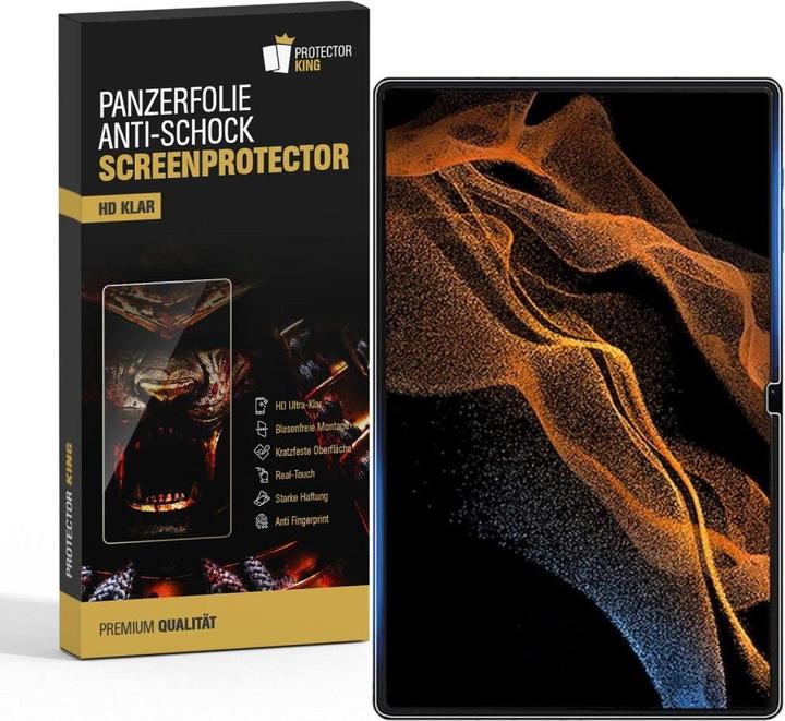 Produktbild Protectorking 2x 9H Panzerglas flexibel HD Klar (2 Stück, Galaxy Tab S8 Ultra)