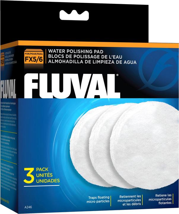 Image du produit Fluval Toison filtrante fine 3 pcs. FX5/FX4/FX6 (1500 l, Filtres externes, Eau douce)