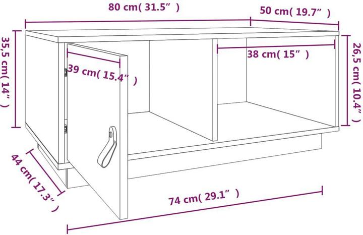 Image du produit vidaXL Couchtisch