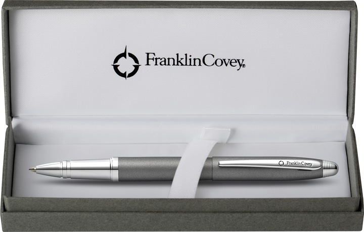 Immagine prodotto Cross Franklin Covey roller laccato grigio con finiture cromate in confezione regalo (Lacca grigia, 1 x)