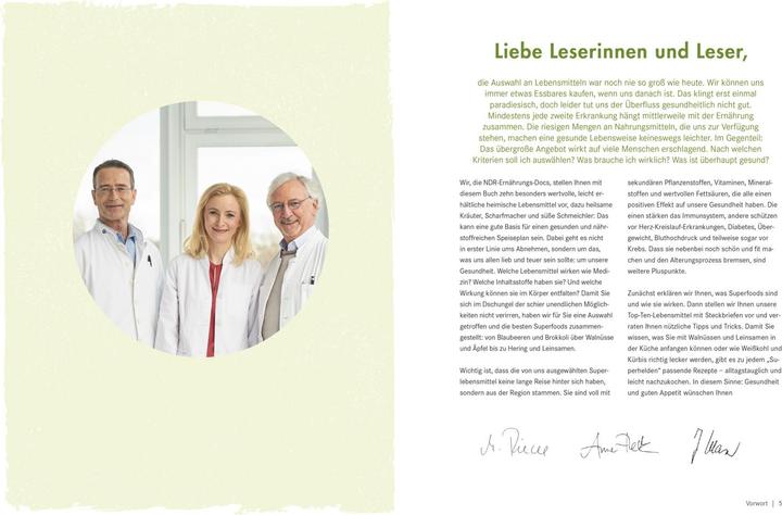 Produktbild Die Ernährungs-Docs - Supergesund mit Superfoods (Deutsch, Jörn Klasen, 2019)