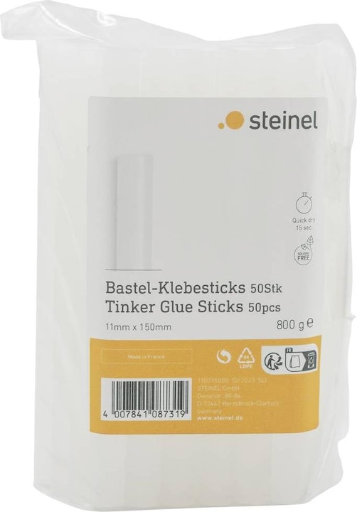 Produktbild Steinel 087319 Heissklebesticks 11 mm 150 mm Transparent 800 g 50 St.