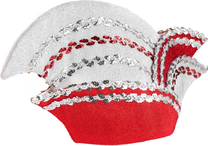 Produktbild Metamorph Komiteekappe rot-weiss mit Borte