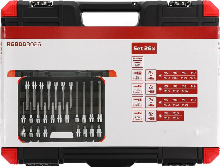 Actual product image Gedore Red Set of screwdriver bits /2 XZN