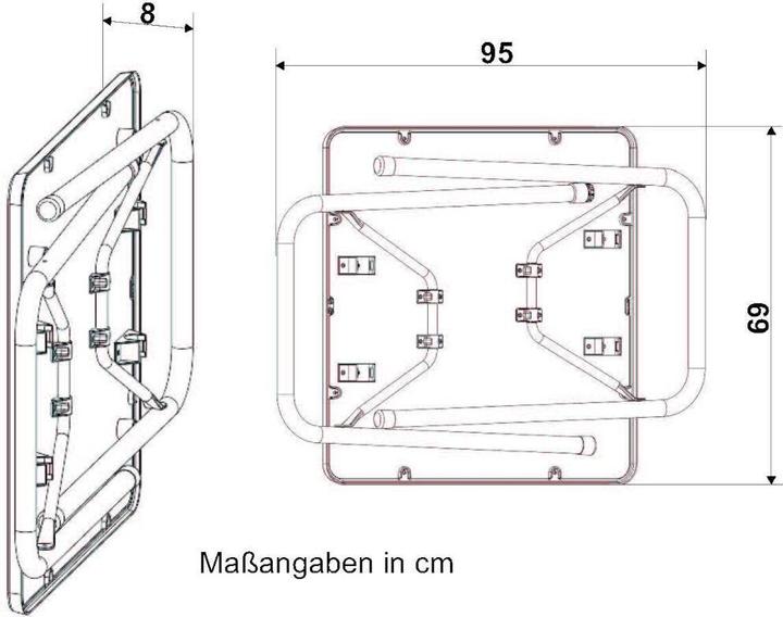Immagine prodotto Sieger tavolo pieghevole (70 cm)