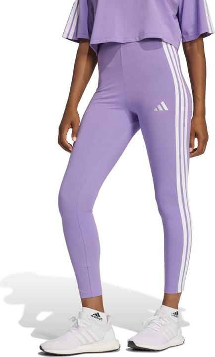 Produktbild Adidas Damen Essentials 3-Stripes Cotton Leggings, Violet Fusion/White, S (S)