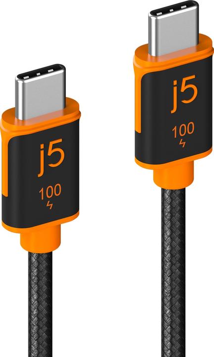 j5Create USB-C 100W SYNC CHARGE CABLE (1.8 M / 5.9 FT.) NMS NS CABL (1.80 m, USB 2.0, 100 W)