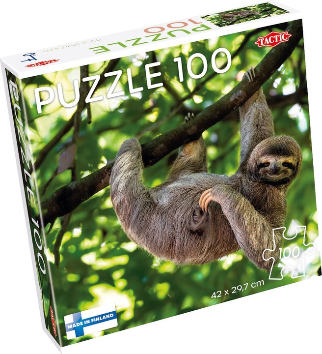 Produktbild Tactic Puzzle Faultier am Baum hängend, 100 Teile. (100 Teile)