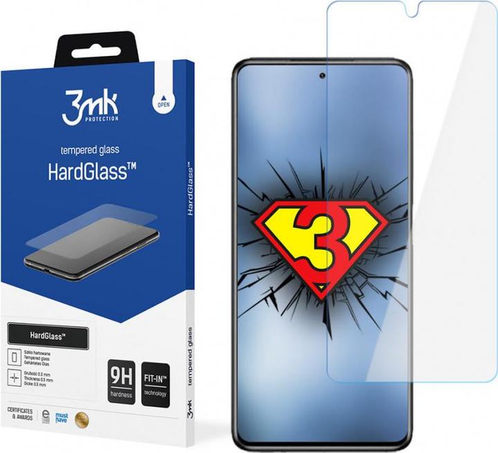 Produktbild 3MK HardGlass Bildschirmschutzfolie (1 Stück, Samsung Galaxy S23+)