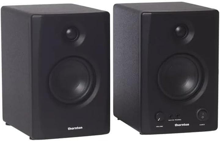 Actual product image Thornton Active studio monitors with Bluetooth, balanced inputs, headphone output, and acoustic tuning (Active, Pair)
