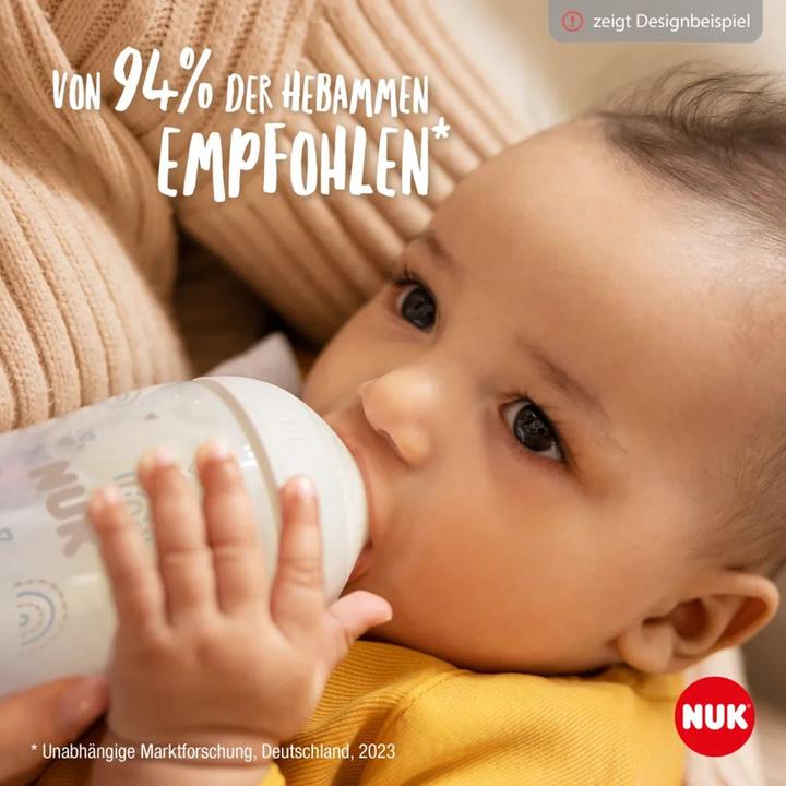 Actual product image NUK Babyflaschen Glas-Flasche 2er Pack Perfect Match 120 ml (120 ml)