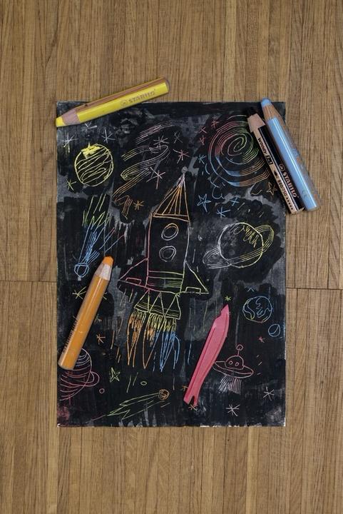 Actual product image STABILO woody 3 in 1 coloured pencil with sharpener (Multicoloured, 10 x)