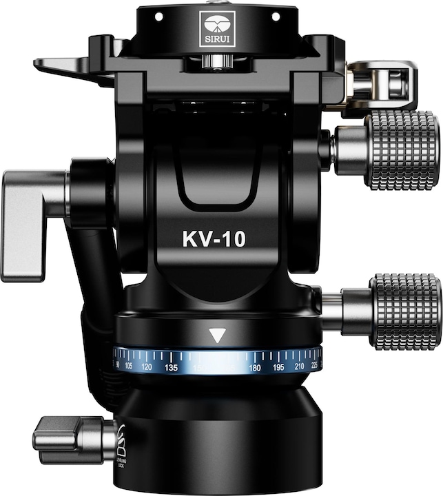 Productafbeelding Sirui KV-10 Mini vloeistof video pan head met Arca Swiss Quick Release en waterpasvoet (Videokop)