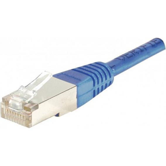 Thumbnail - Exertis Connect Patchkabel F/UTP, CAT.5e, blau, 10,0 m Patchkabel mit besonders schmalem Knickschutz (F/UTP, CAT5e, 10 m...