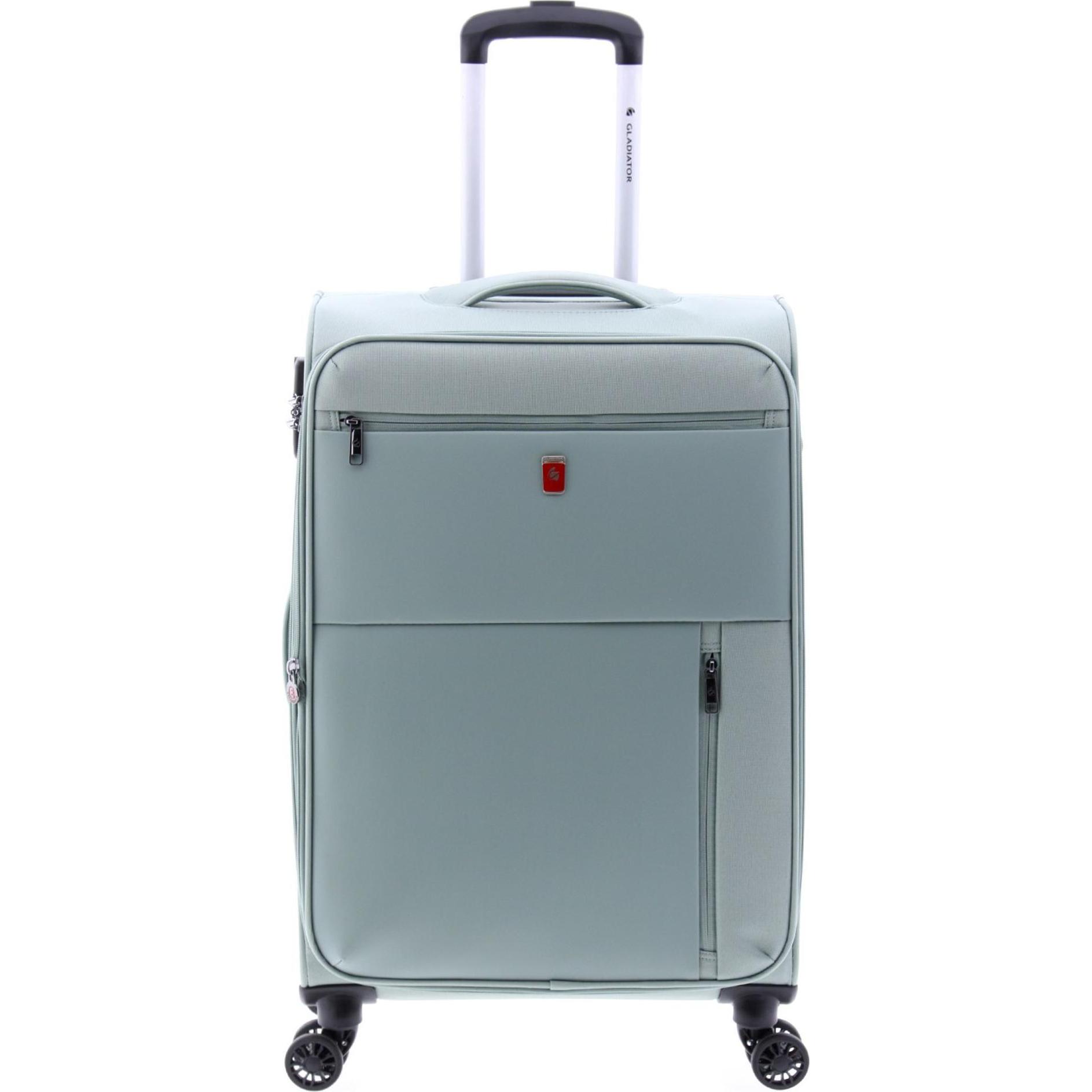 Wüsthof, Koffer, 3700 4 Rollen Trolley 66 cm mit Dehnfalte, Grün, (66 l)