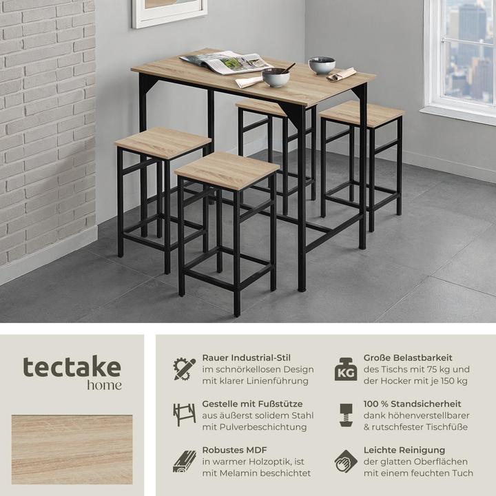 Produktbild tectake Edinburgh (100 x 60 x 88.50 cm)