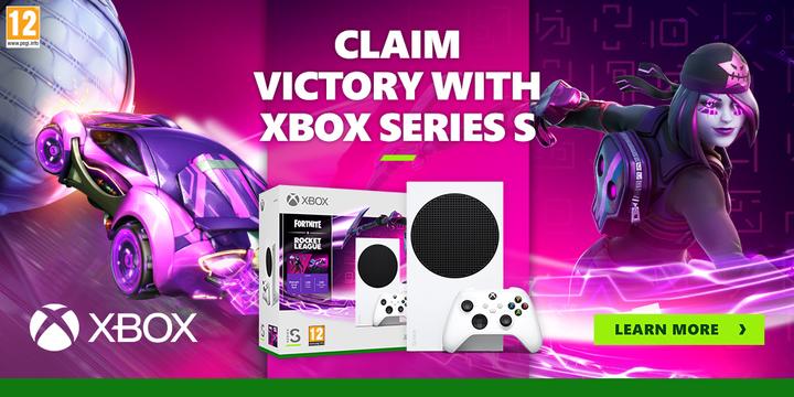Actual product image Microsoft Xbox Series S 512GB Fortnite + Rocket League Bundle UK Spec