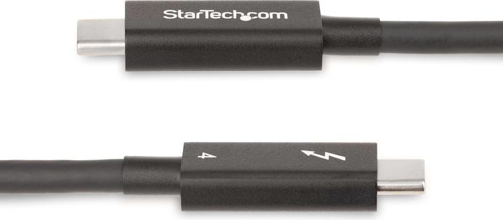 Produktbild StarTech com A40G2MB-TB4-CABLE, Mâle, Mâle, 2 m, Noir, Nickel, 40 Gbit/s (2 m, USB 4.0, USB 3.2, 100 W)