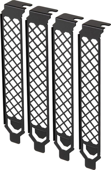 Produktbild Silverstone SST-Aeroslots-2B - PCI Slotblenden, 4 Stück - schwarz