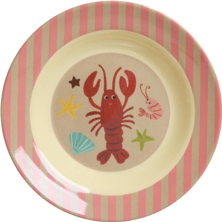 Rice - Melamine Kids Bowl - Coral Ocean - 250 ml