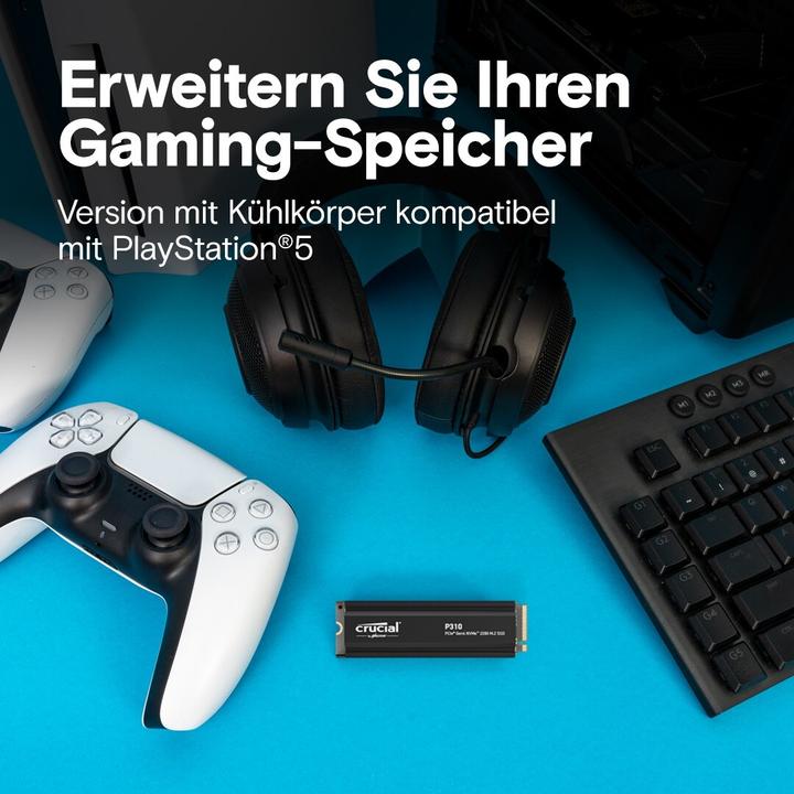 Actual product image Crucial P310 mit Heatsink (2000 GB, M.2 2280)