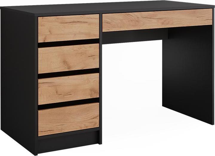 Produktbild Vicco Schreibtisch Sherry, Anthrazit/Goldkraft Eiche, 55 x 120 cm mit Schubladen (120 x 55 x 75 cm)