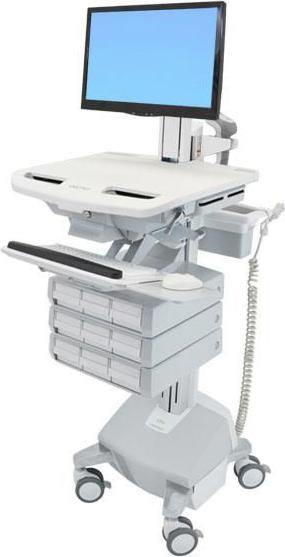 Productafbeelding Ergotron Trolley voor LCD-scherm / toetsenbord / muis / CPU / notebook / camera / scanner (uit
