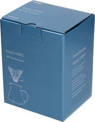 Actual product image Hario V60 Glass Brewing Kit - Set Glass Brewer + Server + Filter (0.60 l)