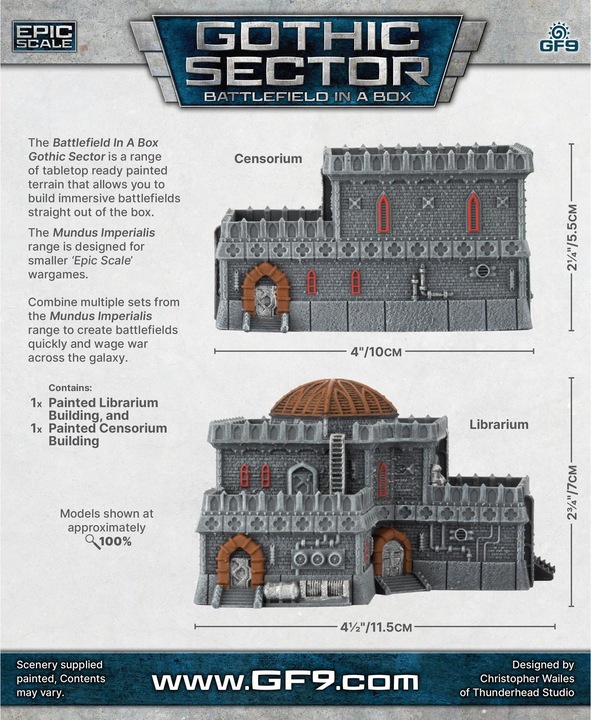 Actual product image Gale Force Nine Mundus Imperialis - Librarium & Censorium (x2)