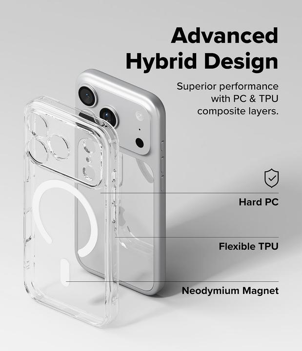 Image du produit Ringke Fusion Magnetic MagSafe Case für iPhone 17 Pro - Transparent (Apple iPhone 17 Pro)