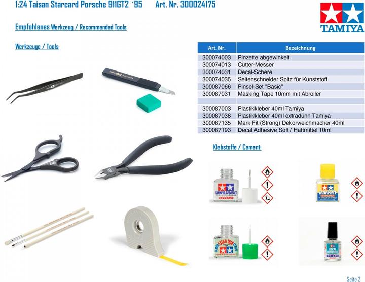 Actual product image Tamiya Porsche GT2