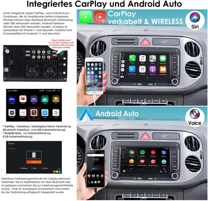 Produktbild Ifrego 7 Zoll Android 10.0 Autoradio