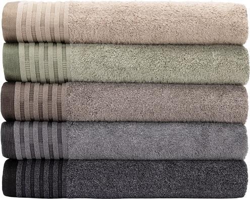 Image du produit Domoletti Serviettes de bain HUDSON, beige, 70 x 140 cm (140 x 70 cm)